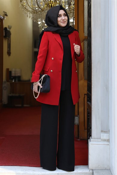 Pınar Şems Bleazer Ceket Kırmızı