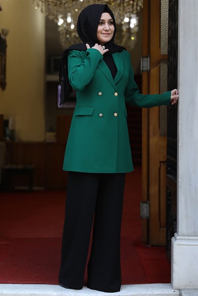 Pınar Şems Bleazer Ceket Yeşil