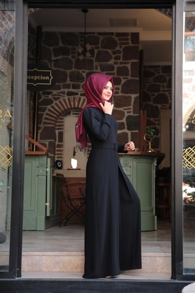 Pınar Şems Stil Tulum Siyah