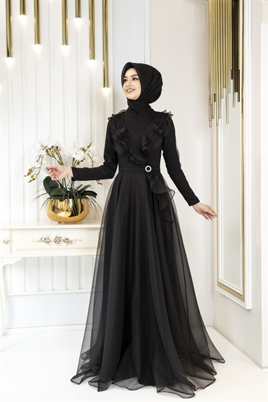 Pınar Şems Zara Abiye Siyah